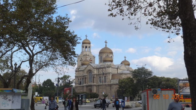 Varna Orthodox Cathedral. The main hospital is in the street behind - should you need to know..