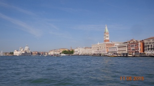 Approaching St.Marks square on the water bus.