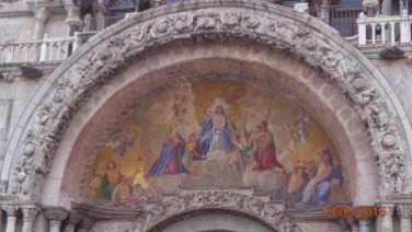 above the doorway into St. Marks Cathedral