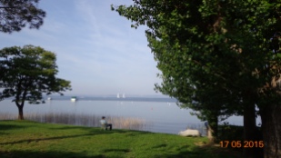 Peaceful Lake Garda if you're up early..