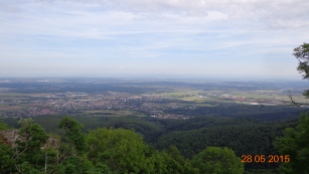 views across the Rhine valley from 'Le Ballon d'Allsace'